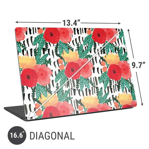 Bouffants and Broken Hearts Bouquets Print 3 Universal Laptop 16.6in (13.4 x 9.7in) Skin